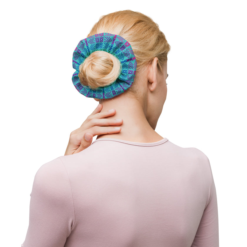 Native Rainbow Pattern Scrunchie
