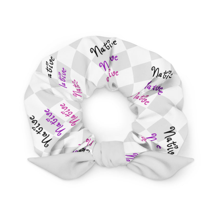 Native Native Native on Geometric Scrunchie