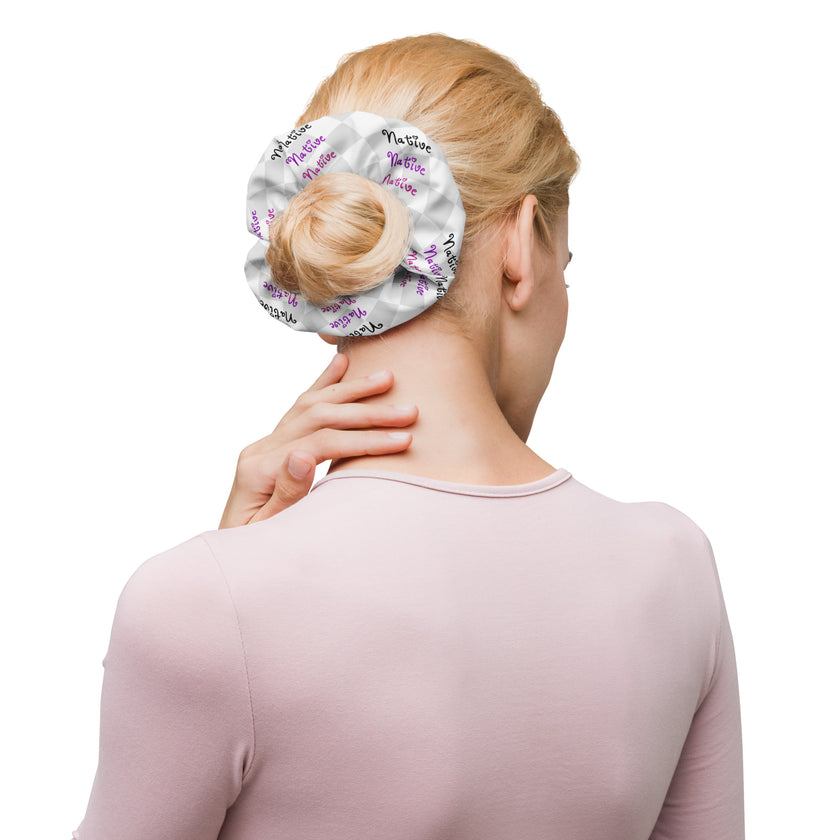 Native Native Native on Geometric Scrunchie