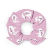 Native Bison Kids Pink White Scrunchie