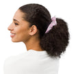 Native Bison Kids Pink White Scrunchie