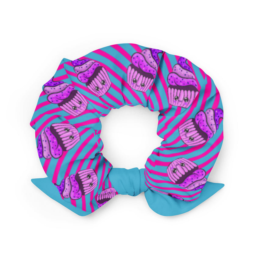Purple Cupcakes Hair Scrunchie
