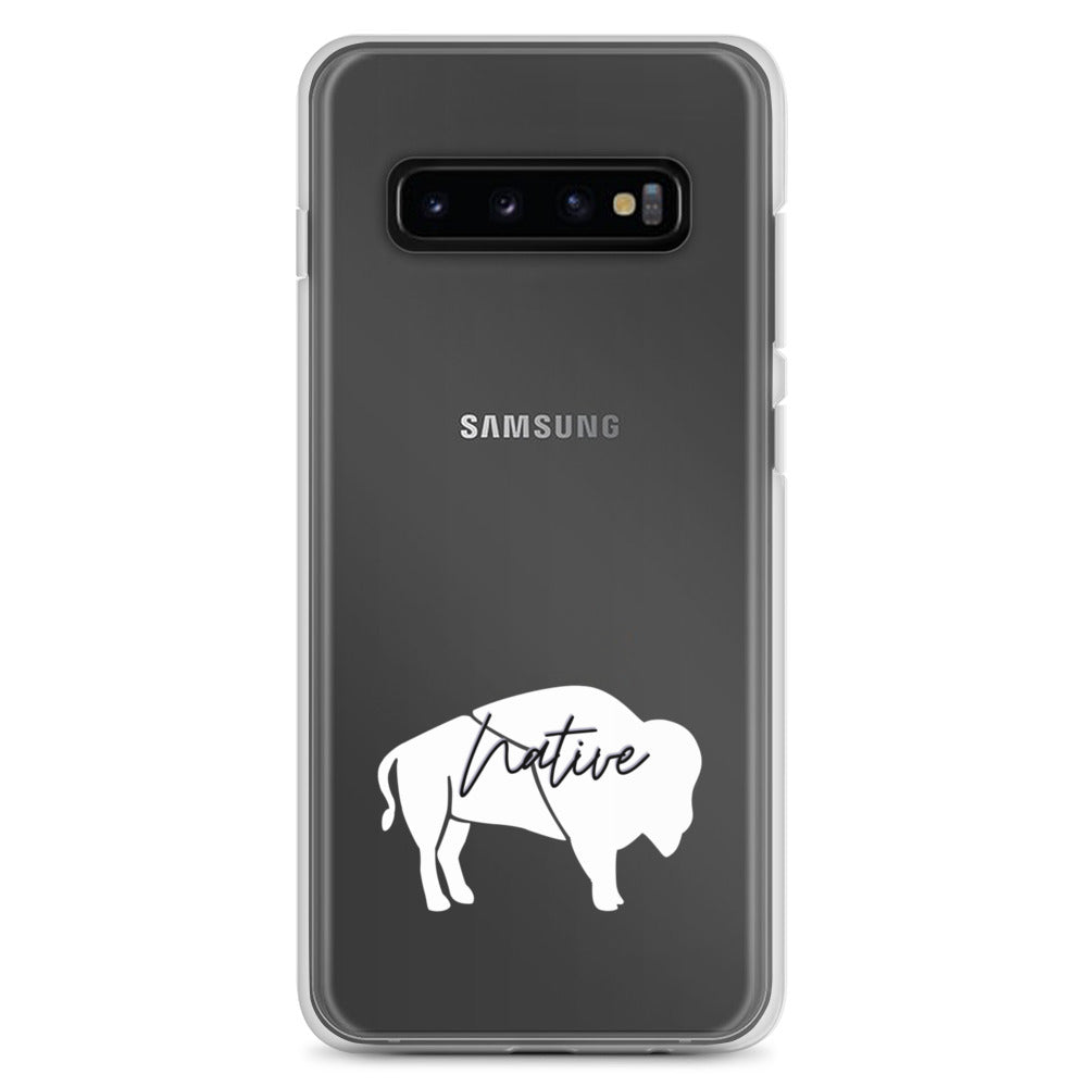 Native Bison White Samsung Case