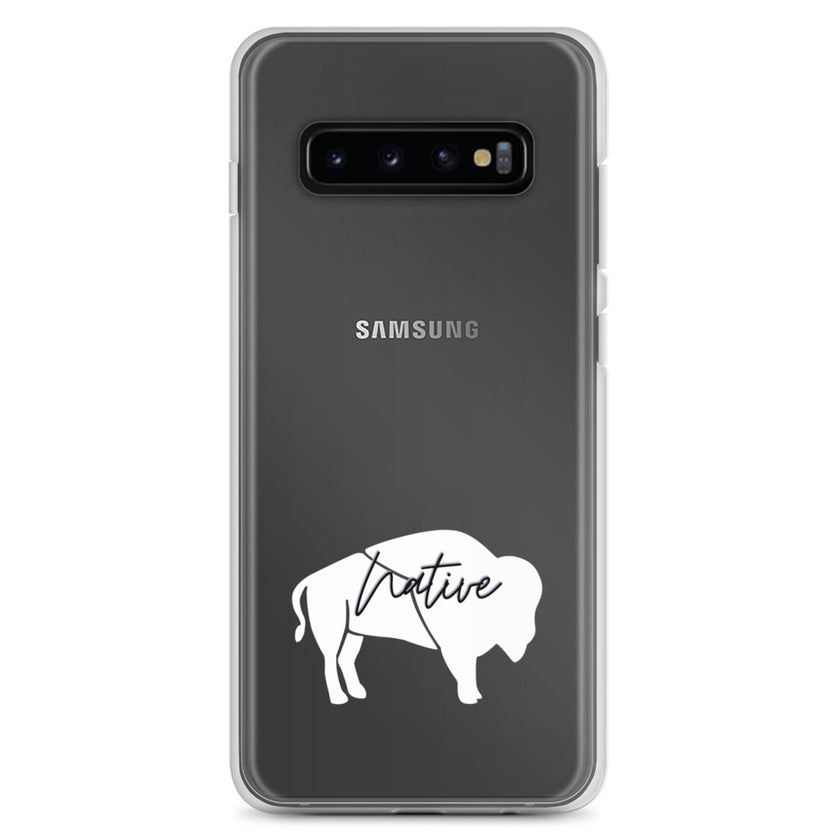 Native Bison White Samsung Case