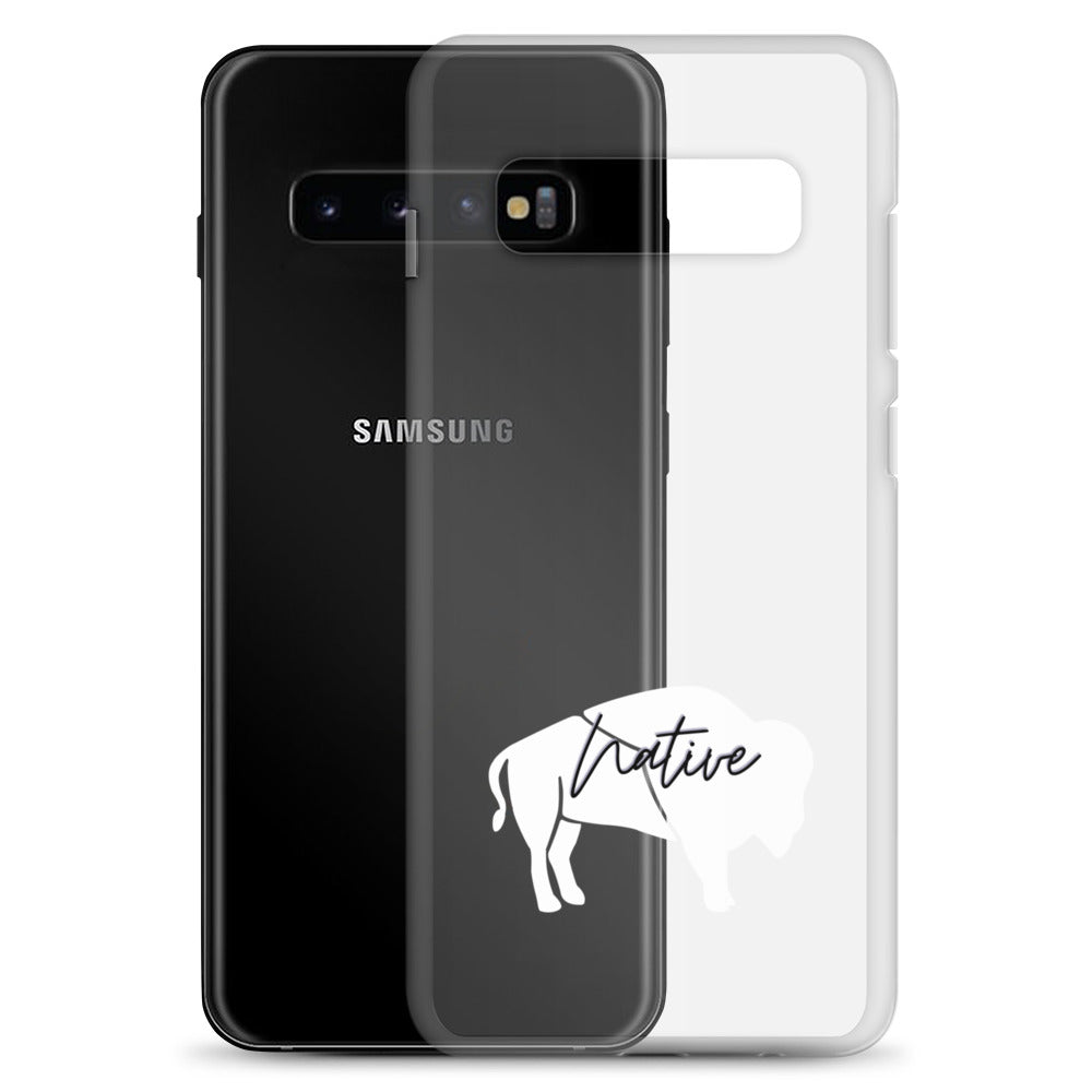 Native Bison White Samsung Case