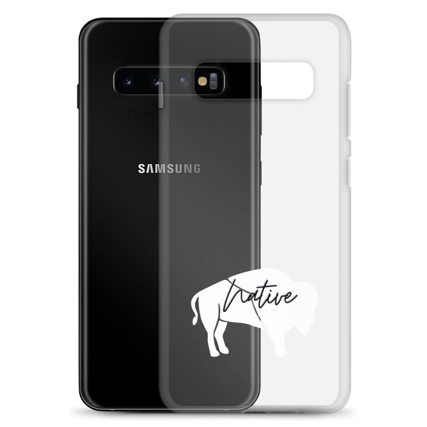Native Bison White Samsung Case