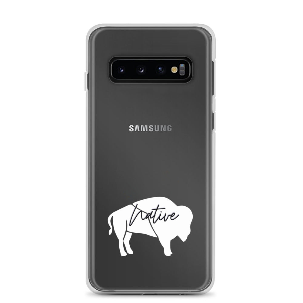 Native Bison White Samsung Case