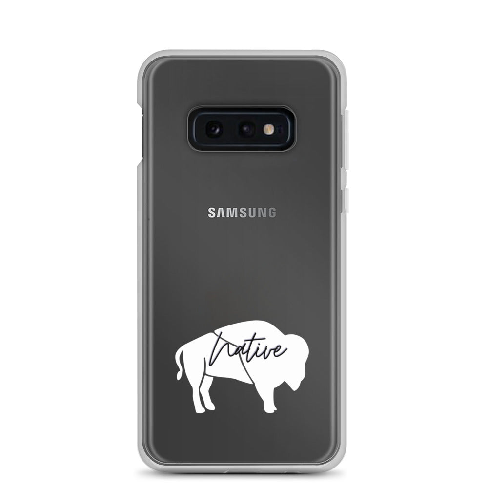 Native Bison White Samsung Case