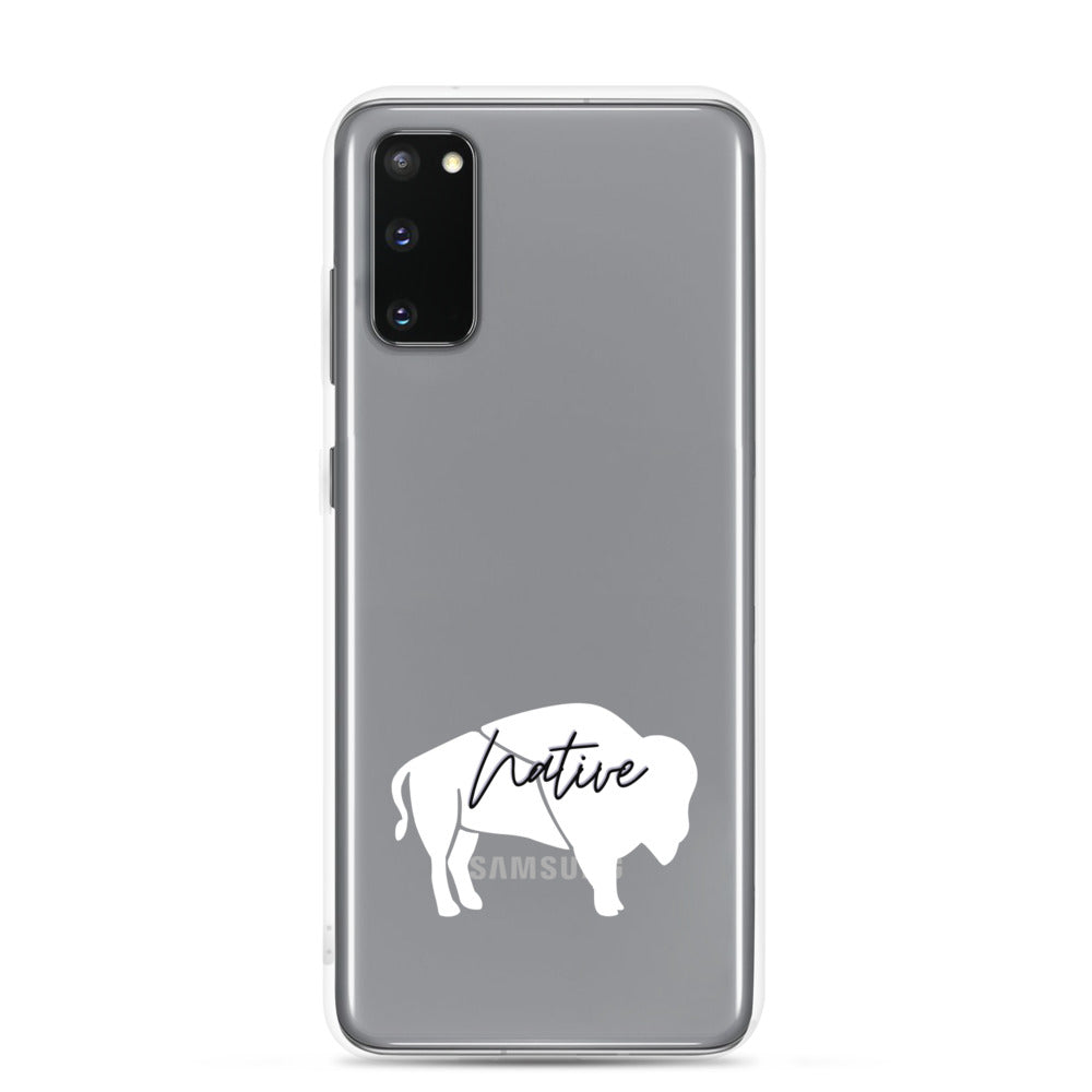 Native Bison White Samsung Case