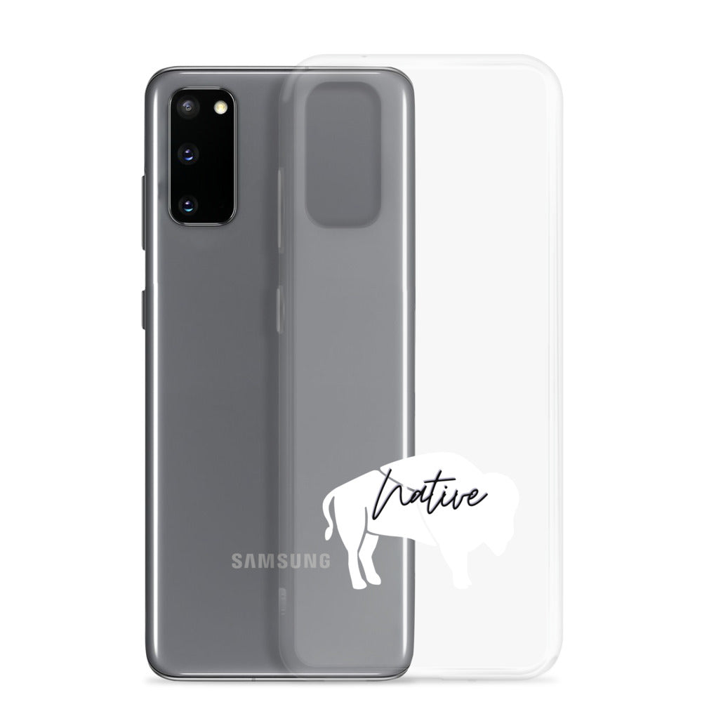 Native Bison White Samsung Case