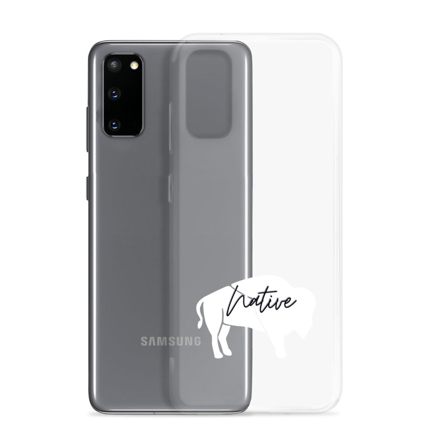Native Bison White Samsung Case