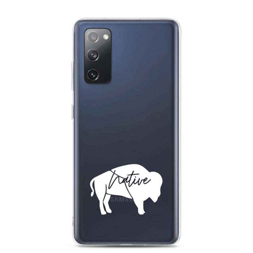Native Bison White Samsung Case