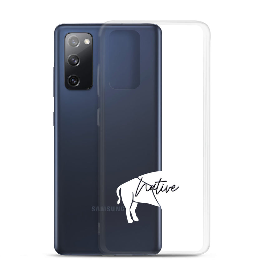 Native Bison White Samsung Case