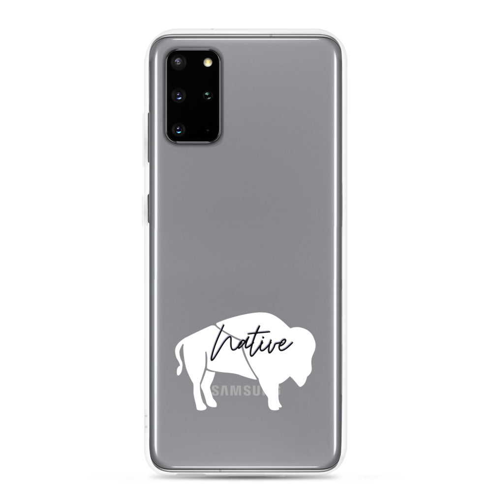 Native Bison White Samsung Case