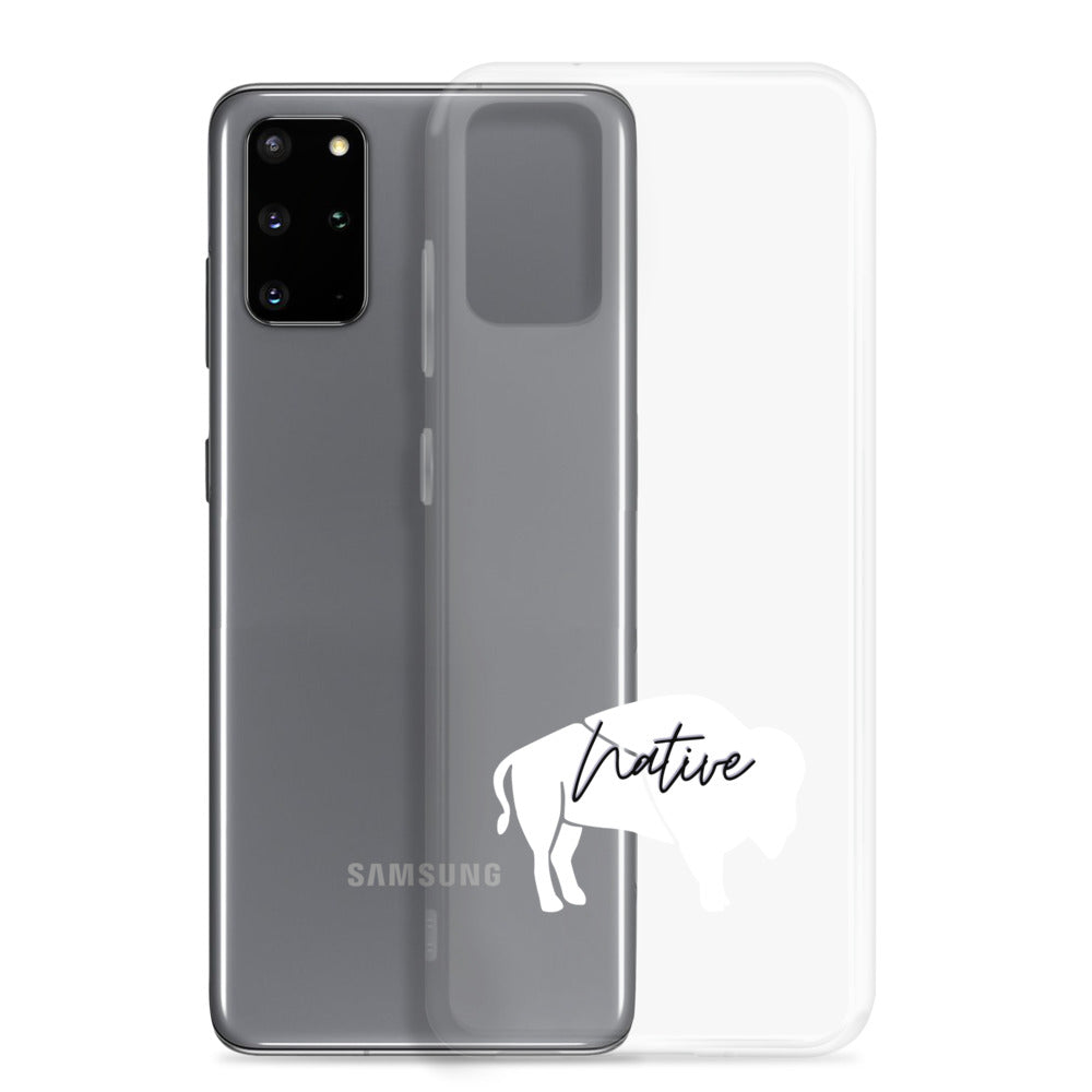 Native Bison White Samsung Case