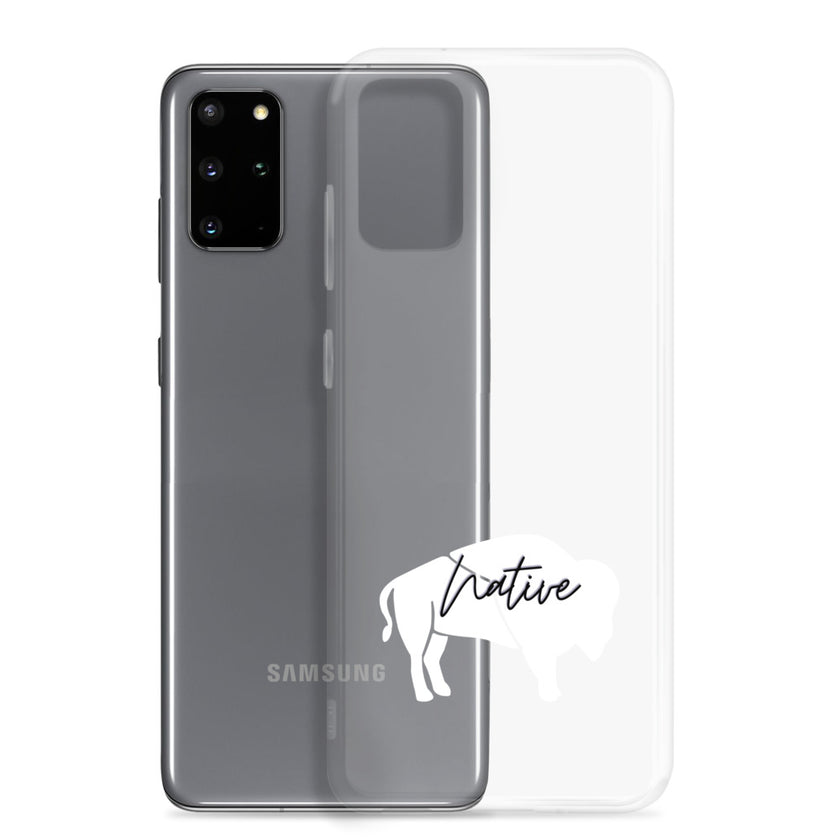Native Bison White Samsung Case