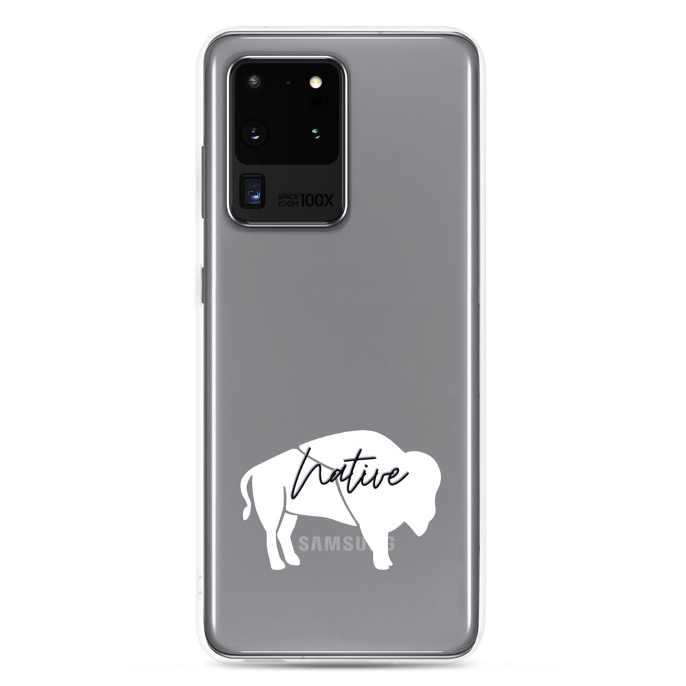 Native Bison White Samsung Case