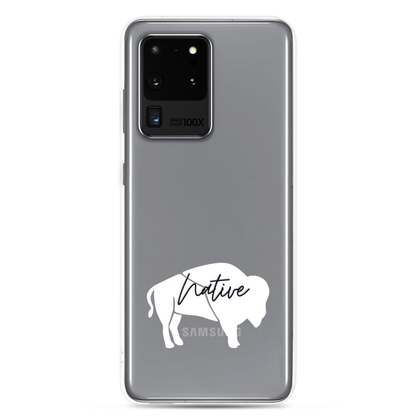 Native Bison White Samsung Case