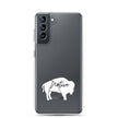 Native Bison White Samsung Case