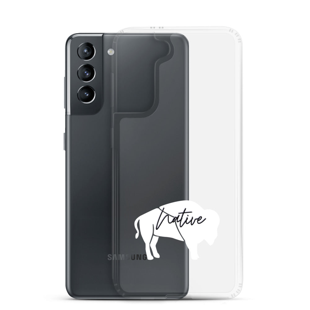 Native Bison White Samsung Case