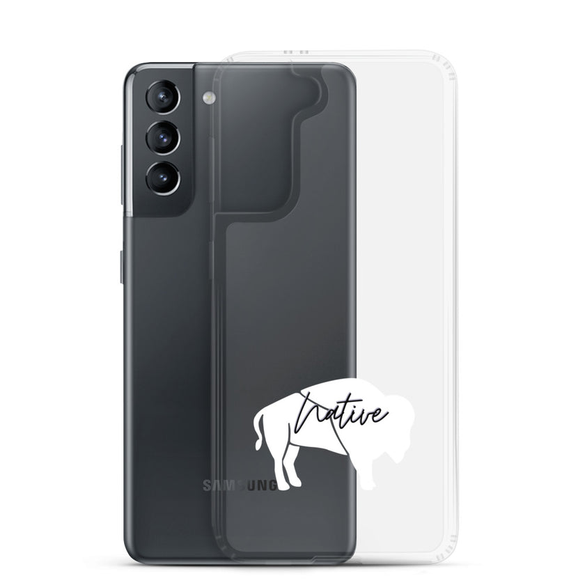 Native Bison White Samsung Case