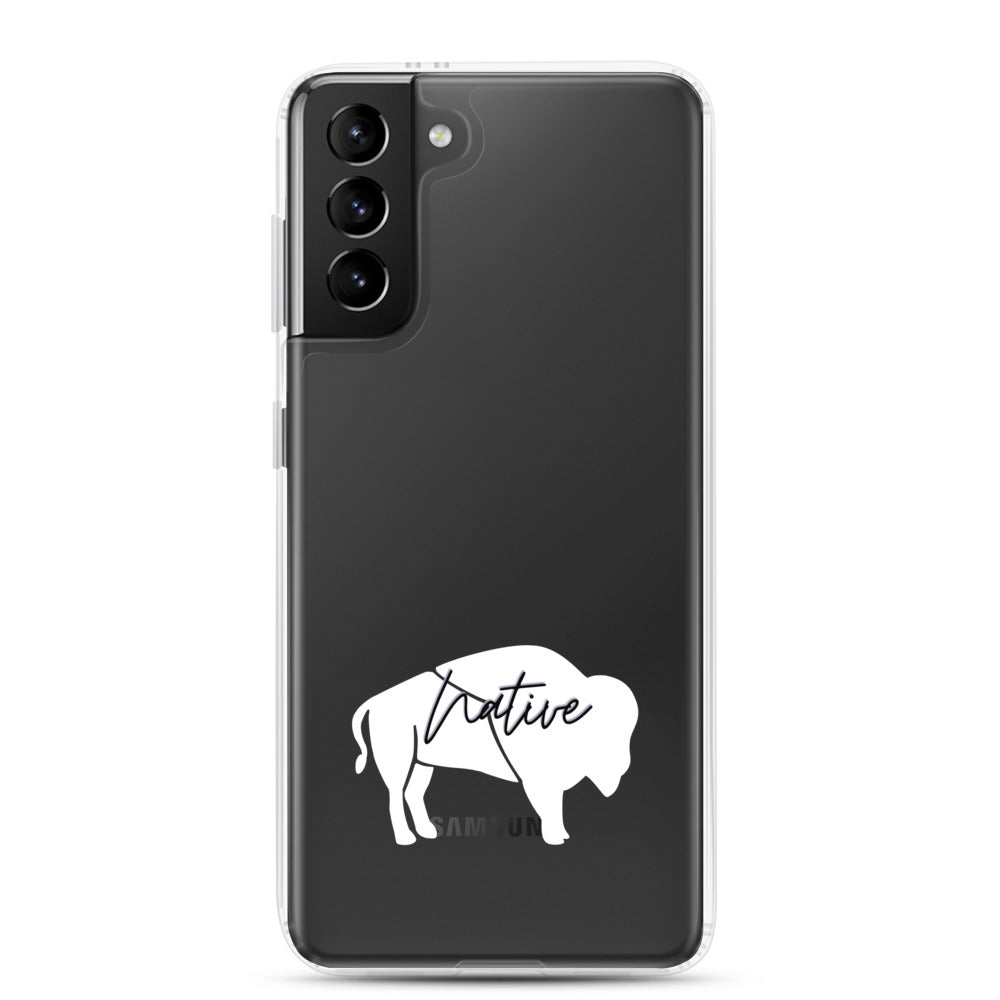 Native Bison White Samsung Case