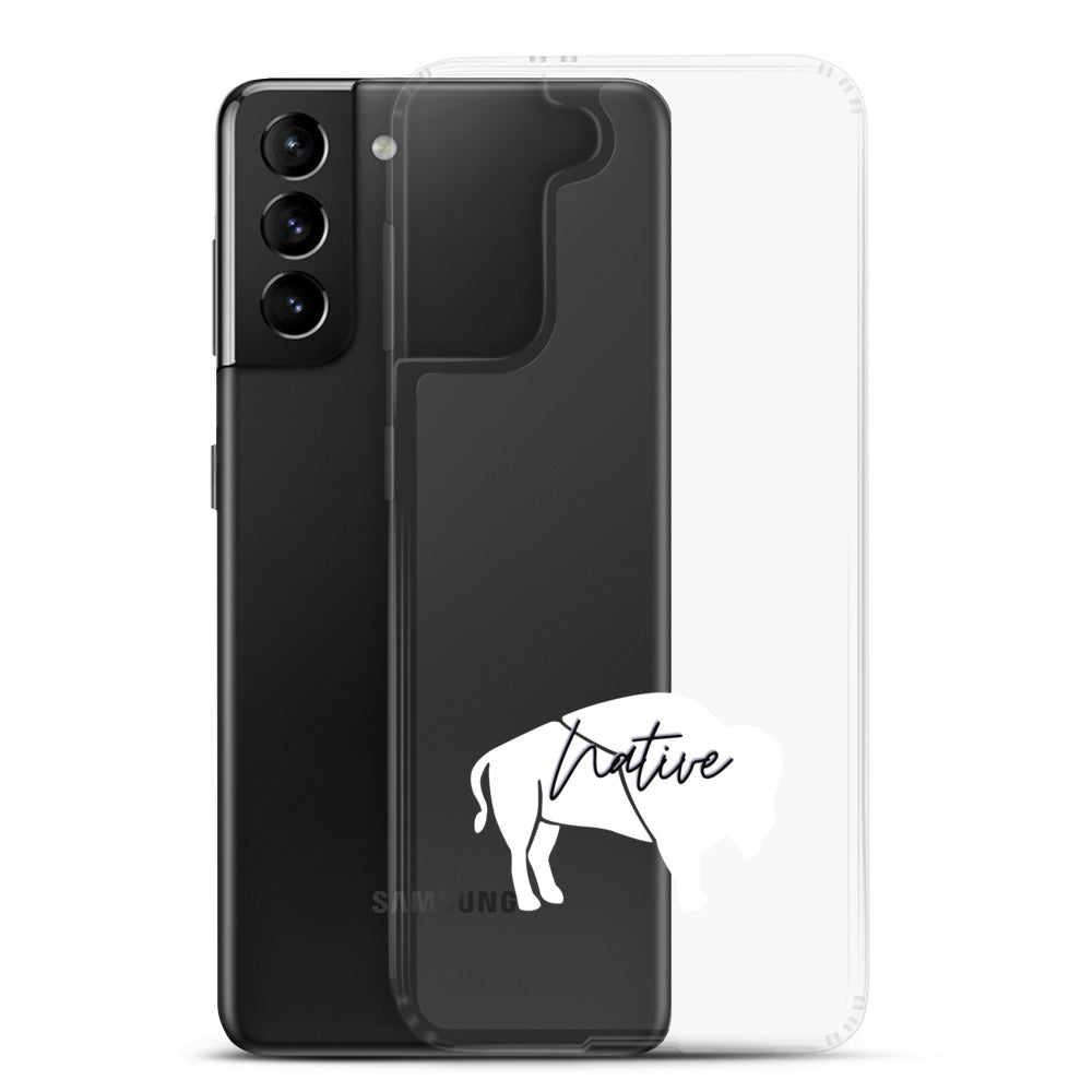 Native Bison White Samsung Case