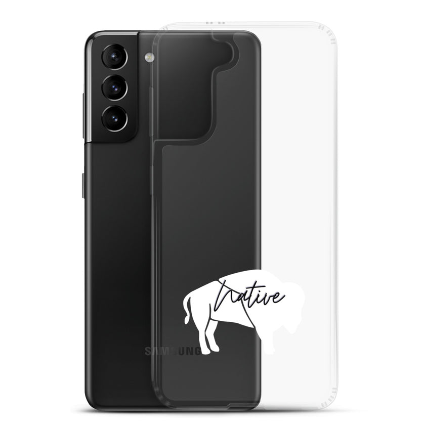 Native Bison White Samsung Case