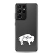 Native Bison White Samsung Case