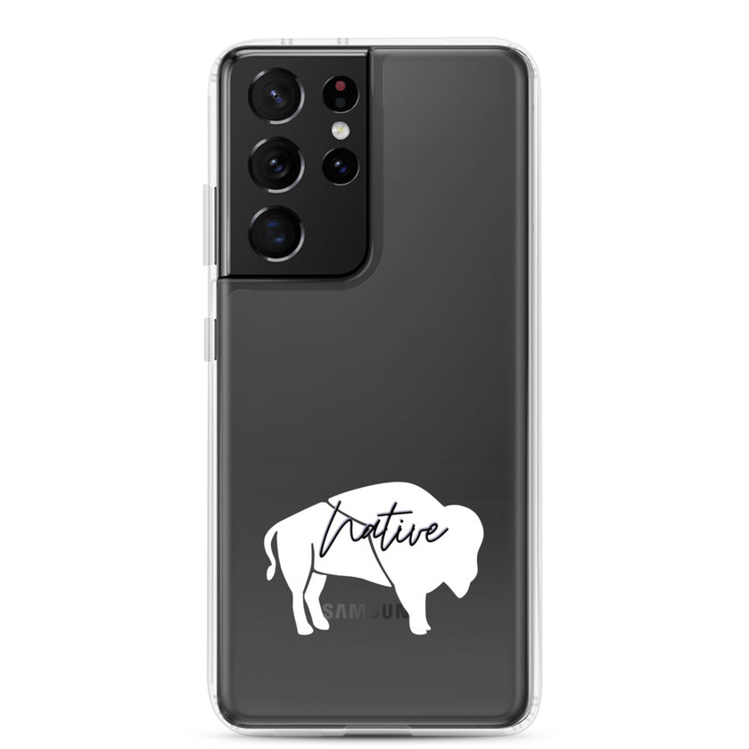 Native Bison White Samsung Case