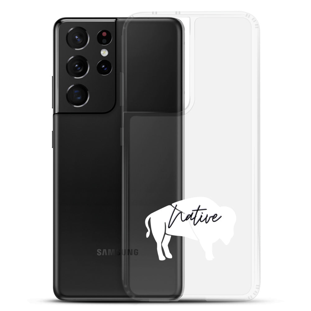 Native Bison White Samsung Case