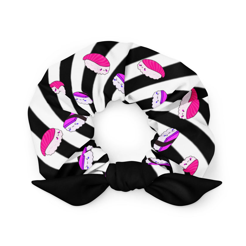 Sushi Pink and Purple Scrunchie