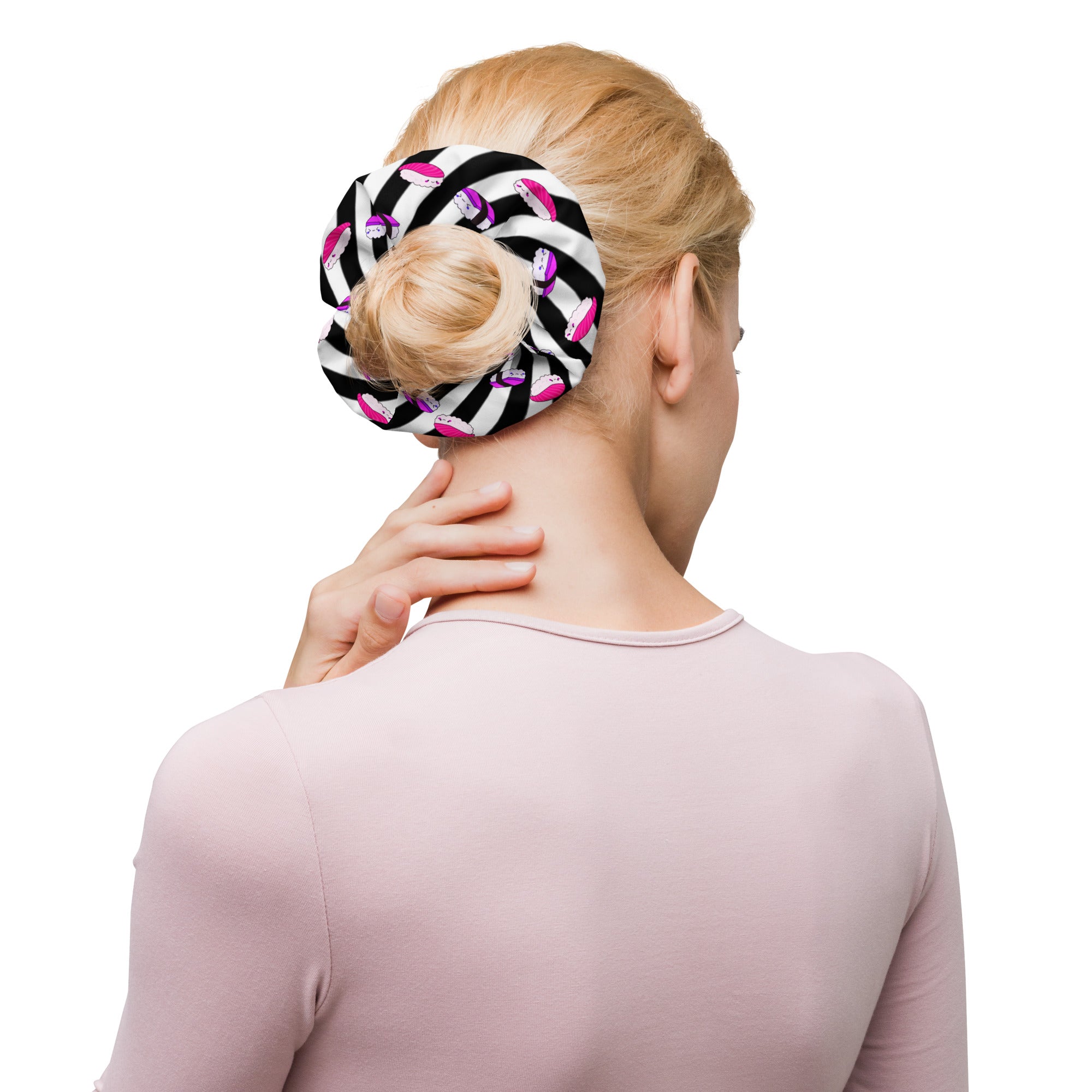 Sushi Pink and Purple Scrunchie