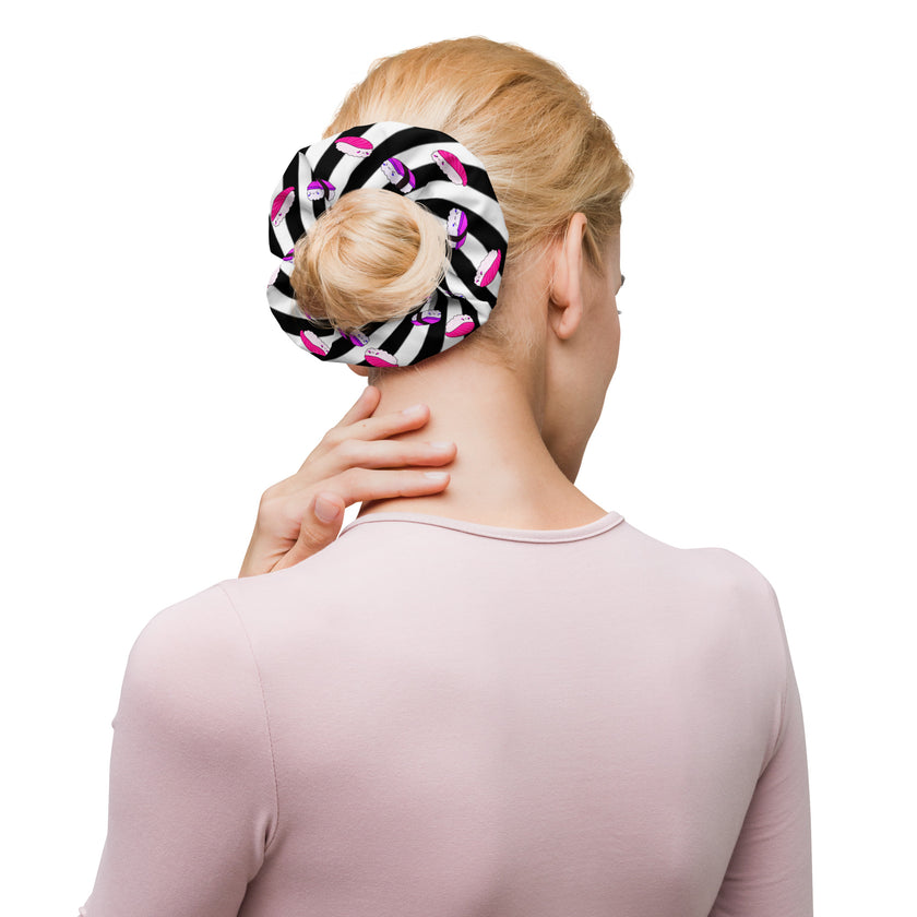 Sushi Pink and Purple Scrunchie