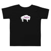 Native Bison White Toddler Short Sleeve Tee