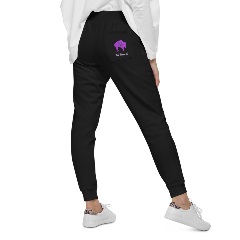 Native Bison Purple Unisex fleece Adult sweatpants