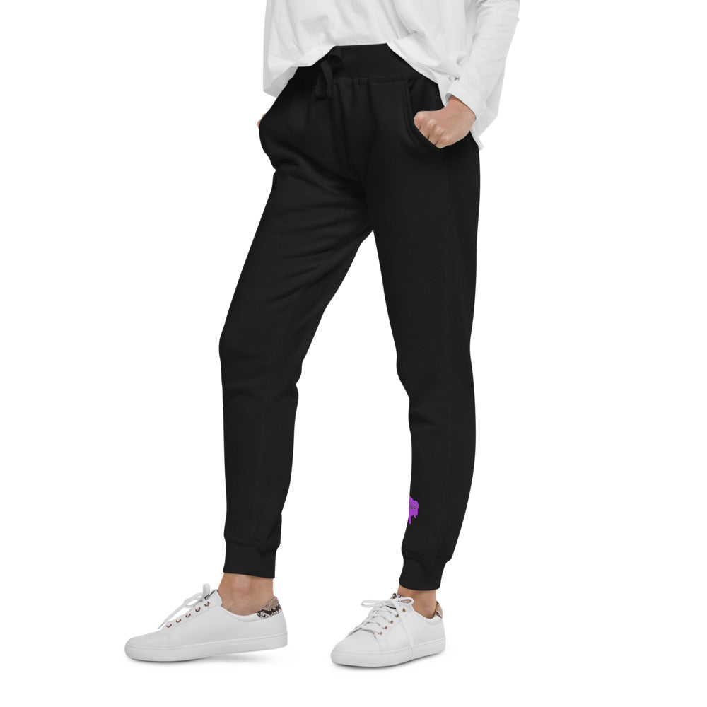 Native Bison Purple Unisex fleece Adult sweatpants