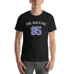 Owl Walking 85 Black Unisex t-shirt, Special Order