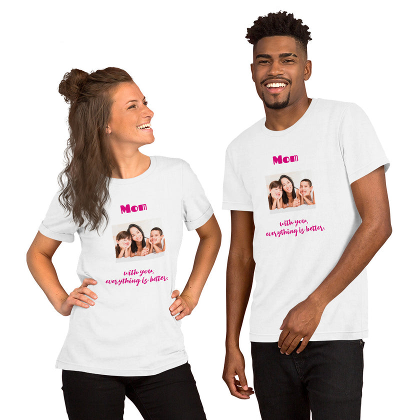 Personalize Mother's Day Short-sleeve unisex t-shirt Lifestyle Collection