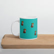 Mittens the Cat White glossy mug Lifestyle