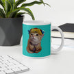 Mittens the Cat White glossy mug Lifestyle