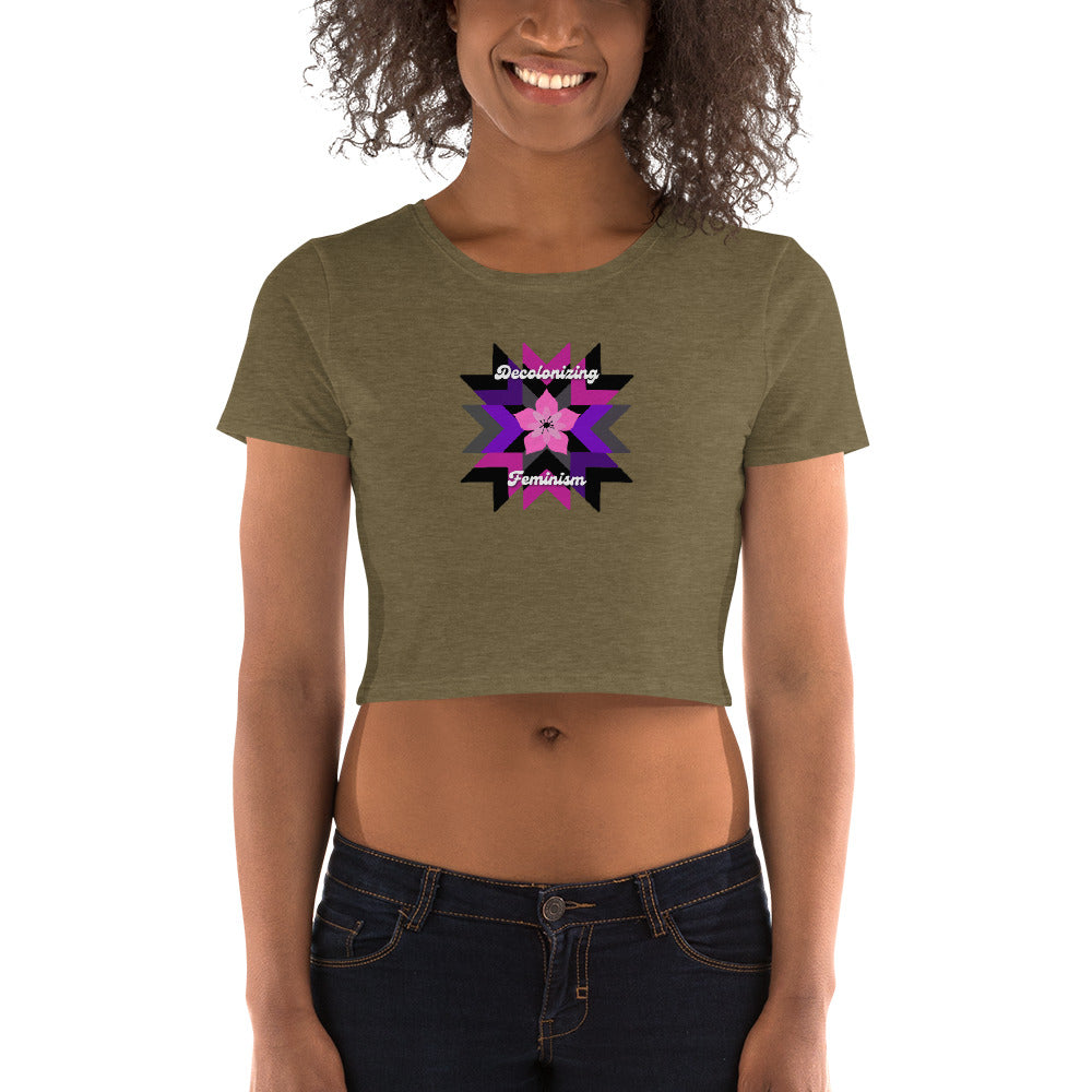 Feminism Pattern Women’s Crop Tee