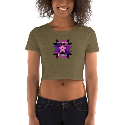 Feminism Pattern Women’s Crop Tee