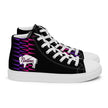 Native Bison Pink and Purple Pattern Women’s high top canvas shoes